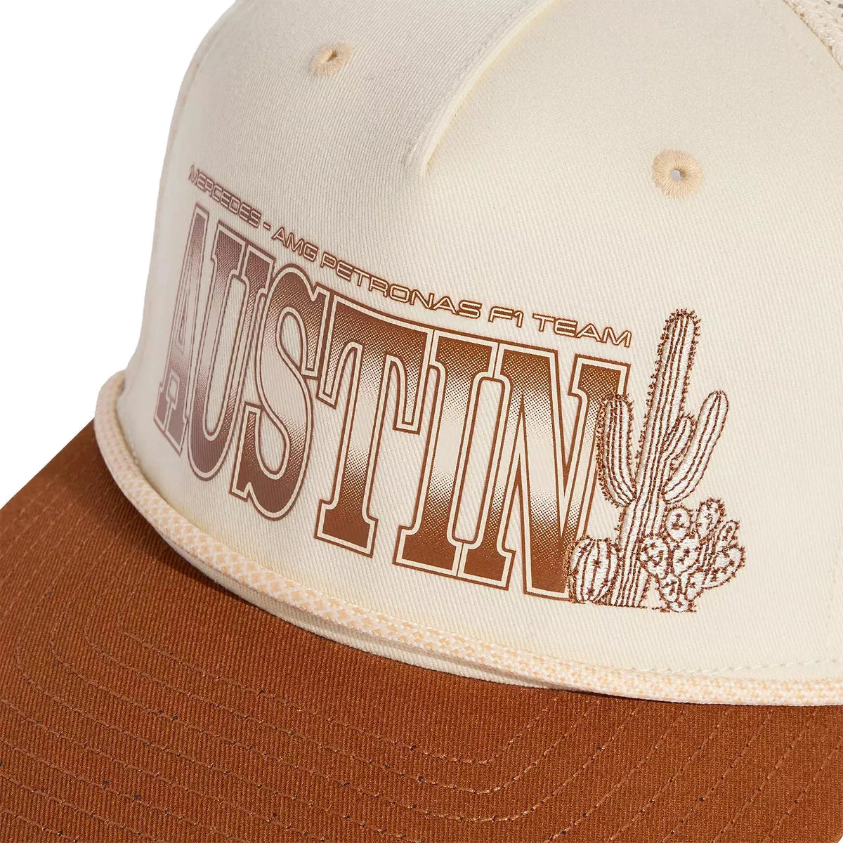 Mercedes - AMG Petronas F1 SE Austin GP Trucker Hat - Beige Hats Mercedes AMG Petronas 