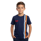 GrandPrix Originals Kids Gulf Striped T-Shirt - Youth Navy T-shirts GrandPrix Originals USA 
