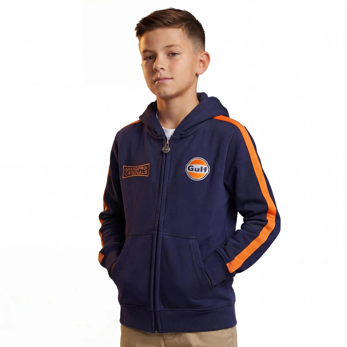 GrandPrix Originals Kids Gulf Hoodie - Youth Navy Hoodies GrandPrix Originals USA 