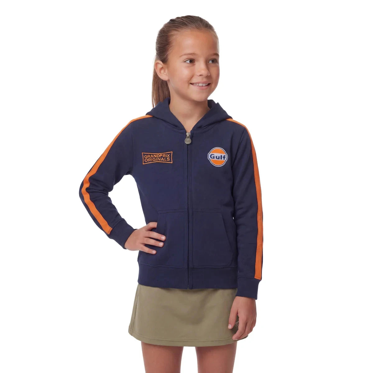 GrandPrix Originals Kids Gulf Hoodie - Youth Navy Hoodies GrandPrix Originals USA 