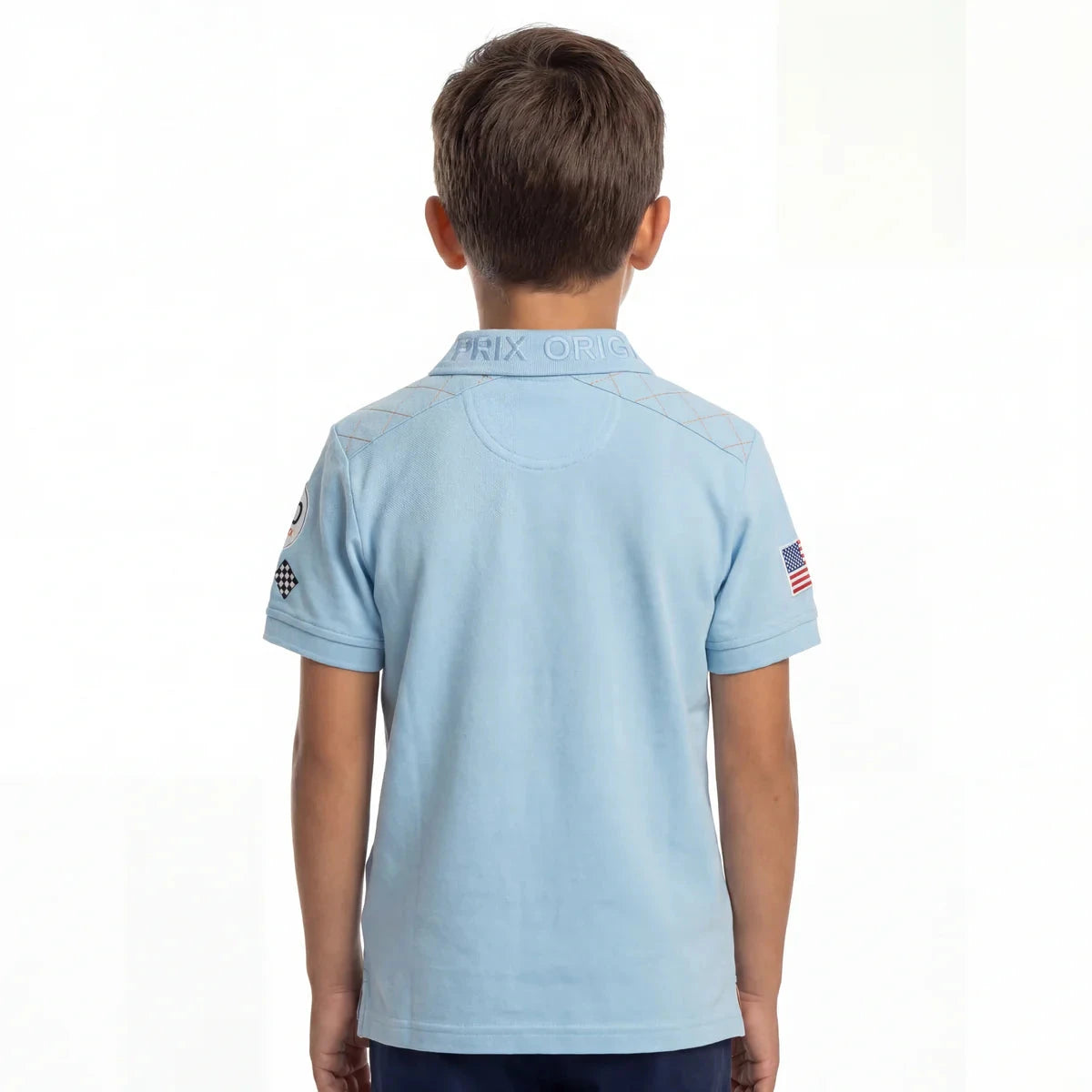 GrandPrix Originals Kids Gulf Polo Shirt - Youth Navy/Gulf Blue Polos GrandPrix Originals USA 