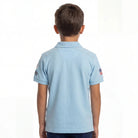 GrandPrix Originals Kids Gulf Polo Shirt - Youth Navy/Gulf Blue Polos GrandPrix Originals USA 