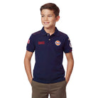 GrandPrix Originals Kids Gulf Polo Shirt - Youth Navy/Gulf Blue Polos GrandPrix Originals USA 