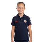 GrandPrix Originals Kids Gulf Polo Shirt - Youth Navy/Gulf Blue Polos GrandPrix Originals USA 3-4 Years Navy 