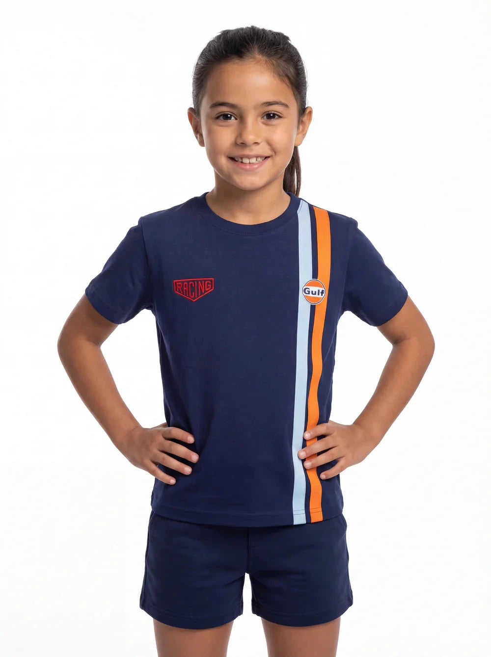 GrandPrix Originals Kids Gulf Striped T-Shirt - Youth Navy T-shirts GrandPrix Originals USA 