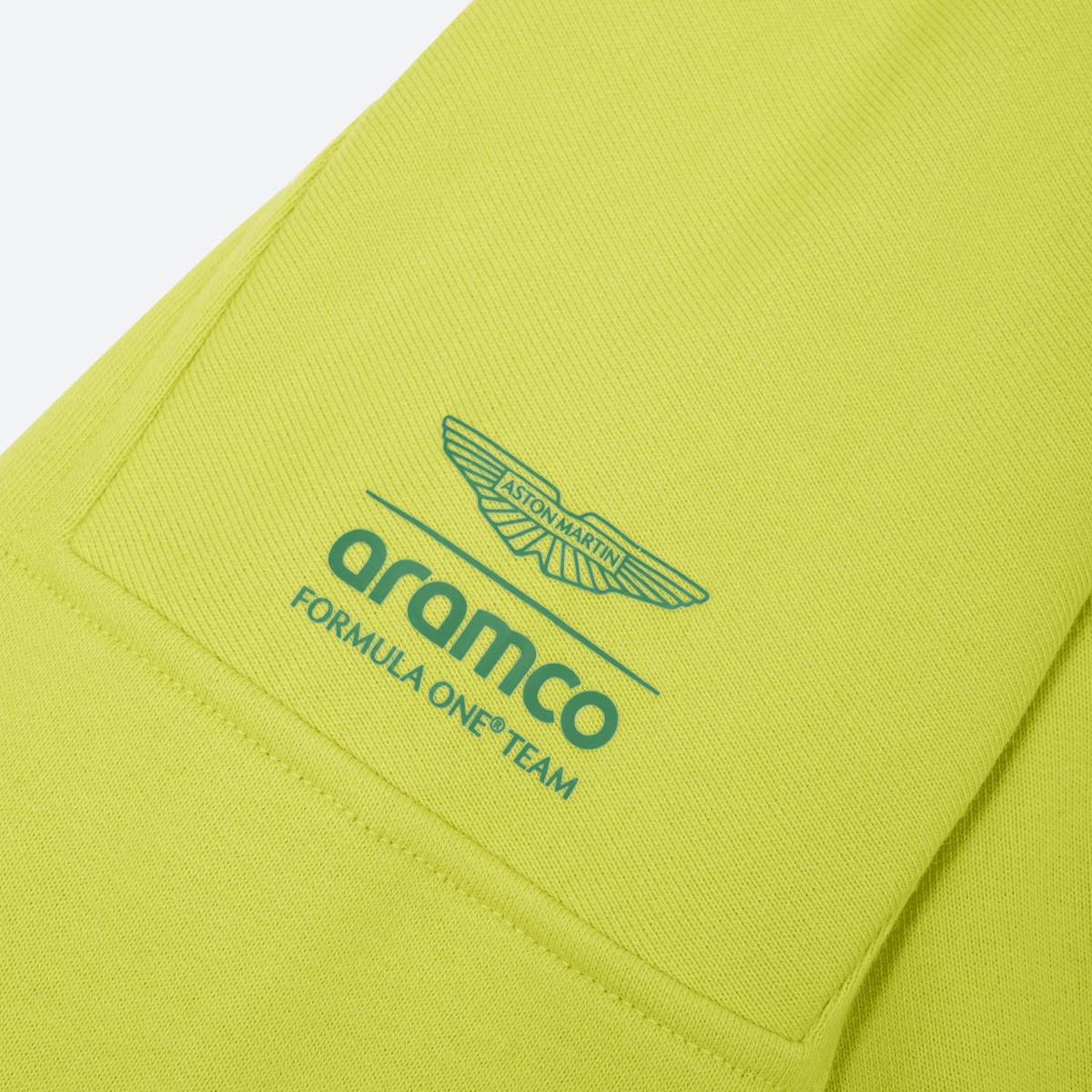 Aston Martin F1 Kimoa Fernando Alonso #14 Patch Sweatshirt - Lime Sweatshirt Aston Martin F1 