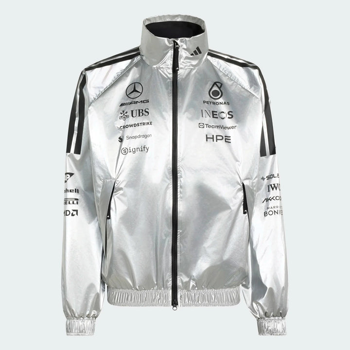 Mercedes - AMG Petronas Formula One 2026 Men's Team Jacket - Silver Jackets Mercedes AMG Petronas 