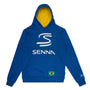 Ayrton Senna F1 Legacy Pullover Hoodie - Blue/Green/Yellow Hoodies Ayrton Senna XS Blue 
