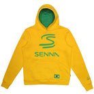 Ayrton Senna F1 Legacy Pullover Hoodie - Blue/Green/Yellow Hoodies Ayrton Senna XS Yellow 