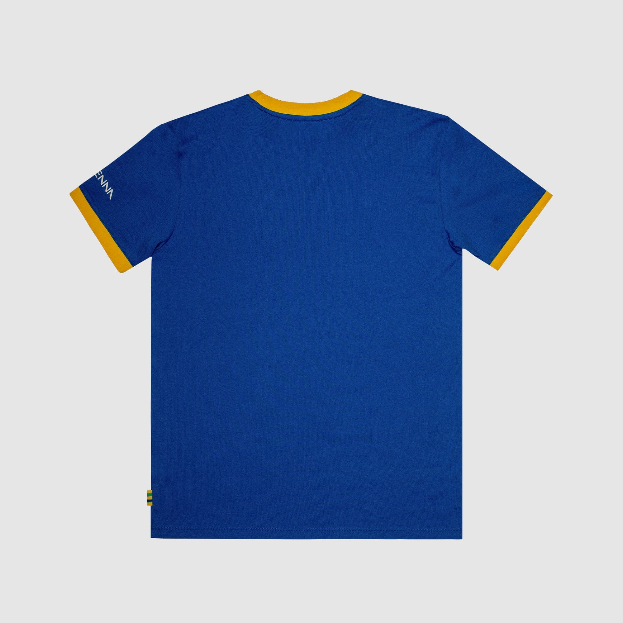 Ayrton Senna F1 Men's Legacy Logo T-Shirt - Blue/Yellow T-shirts Ayrton Senna 