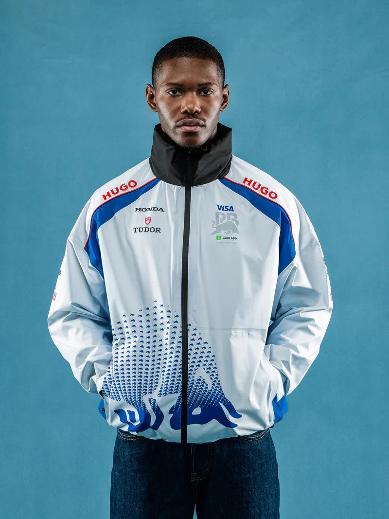 Visa Cash App RB F1 2025 Rain Jacket White – CMC Motorsports®
