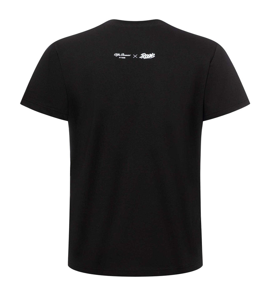 Alfa Romeo Racing F1 Limited Edition Black T-Shirt - Designed by Swiss Graffiti Artist Boogie T-shirts Alfa Romeo 