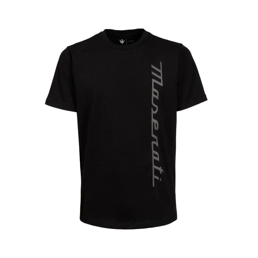 Maserati Rubber Print T-Shirt Black/Blue