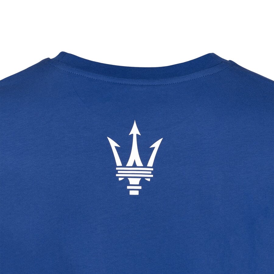 Maserati Rubber Print T-Shirt - Black/Blue T-shirts Maserati 