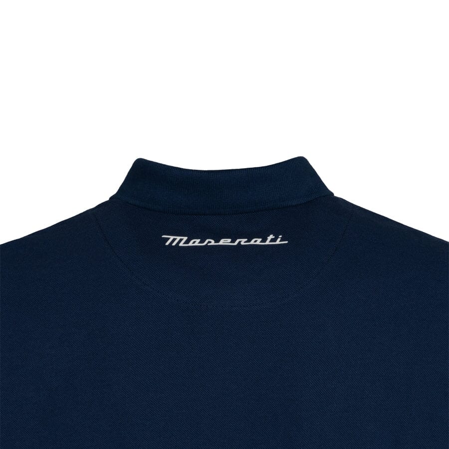 Maserati Trident Logo Polo Shirt - Navy Polos Maserati 