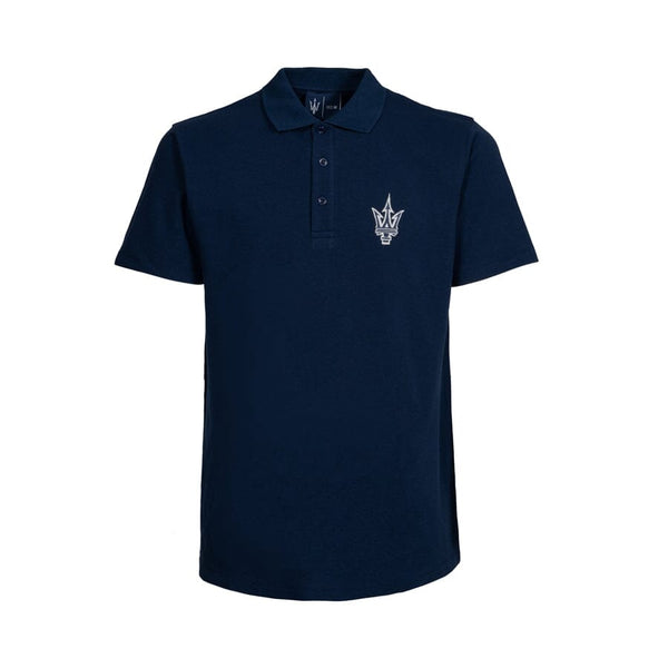 Maserati Trident Logo Polo Shirt - Navy – CMC Motorsports®