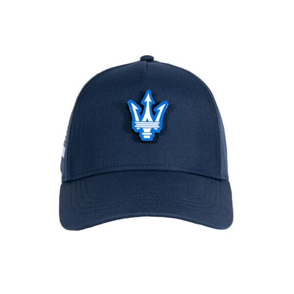 Maserati Trident Patch Baseball Hat - Blue Hats Maserati 