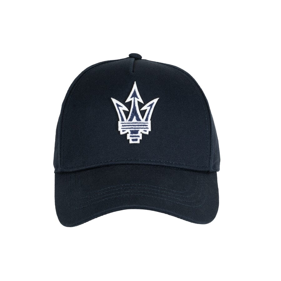 Maserati Trident Baseball Hat - White/Blue Hats Maserati Blue 