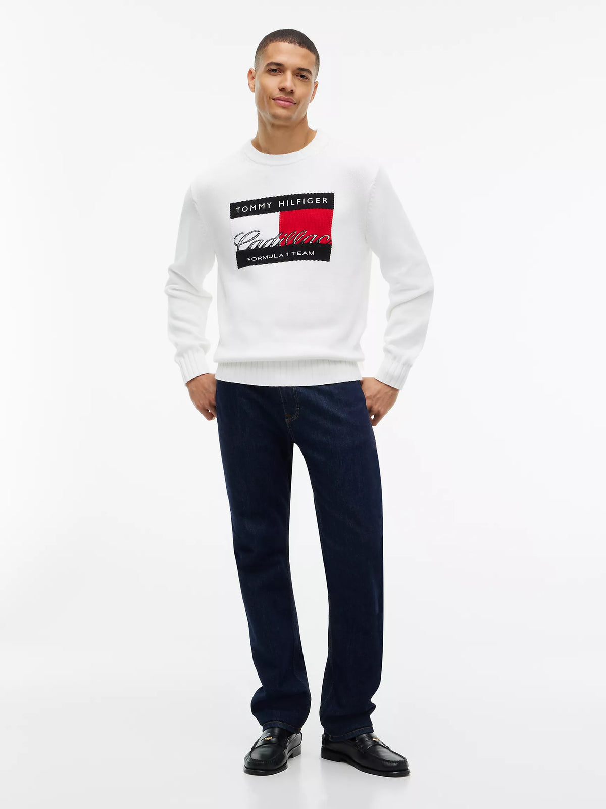 Cadillac F1 Racing Team Flag Sweater - White