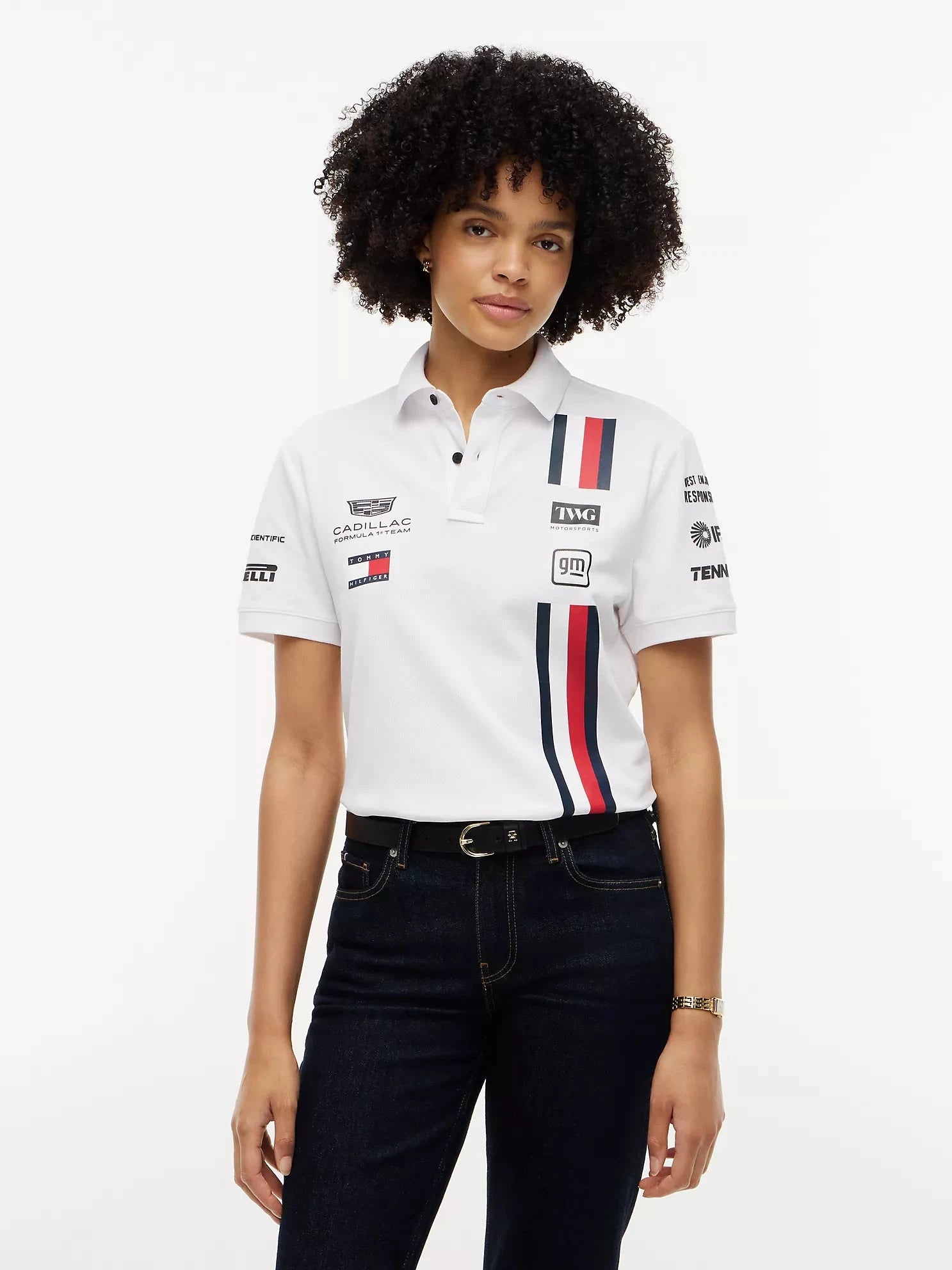 Cadillac F1 Racing 2026 Special Edition Silverstone GP Team Polo Shirt - White Polos Cadillac F1 