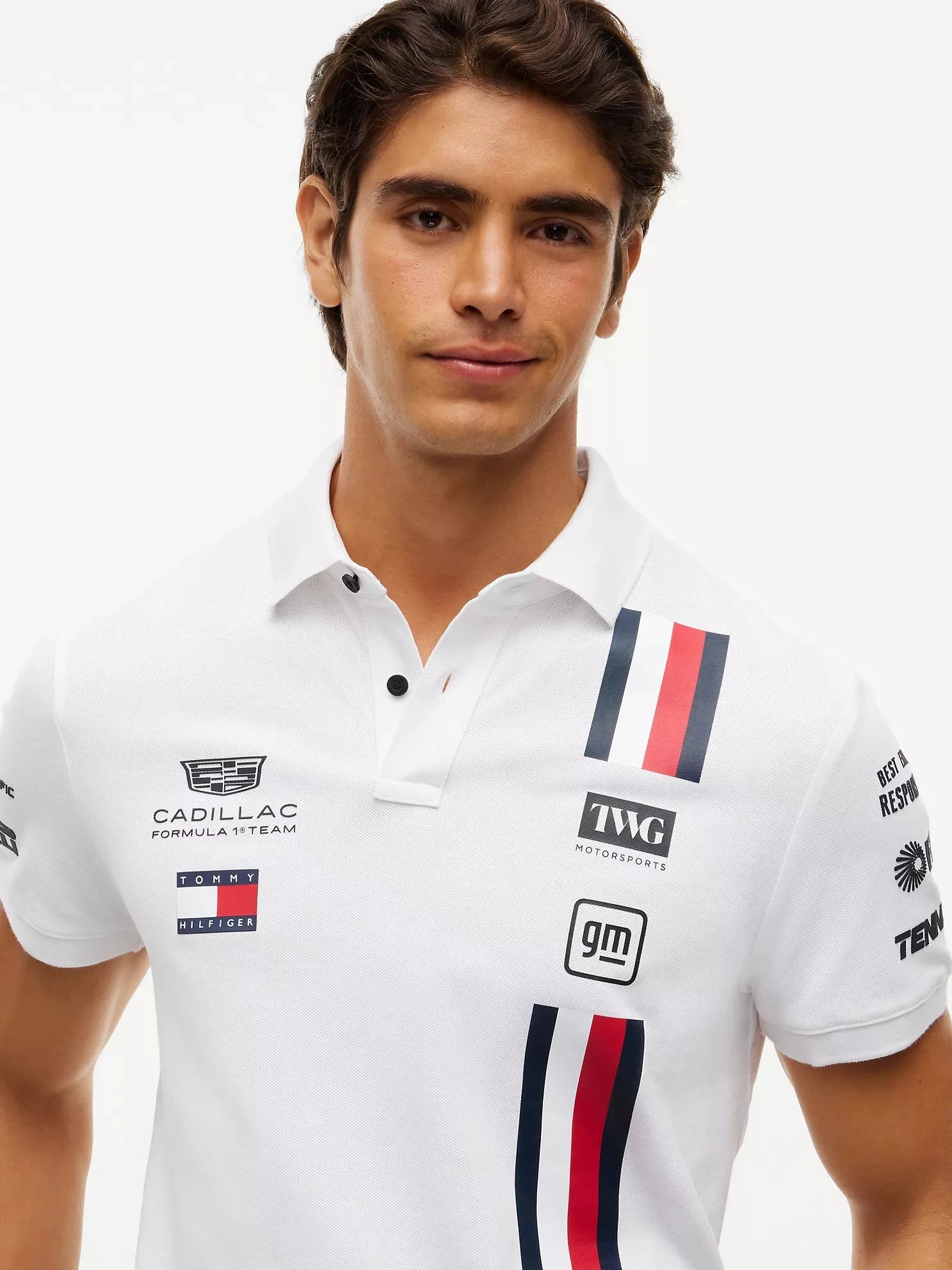 Cadillac F1 Racing 2026 Special Edition Silverstone GP Team Polo Shirt - White Polos Cadillac F1 