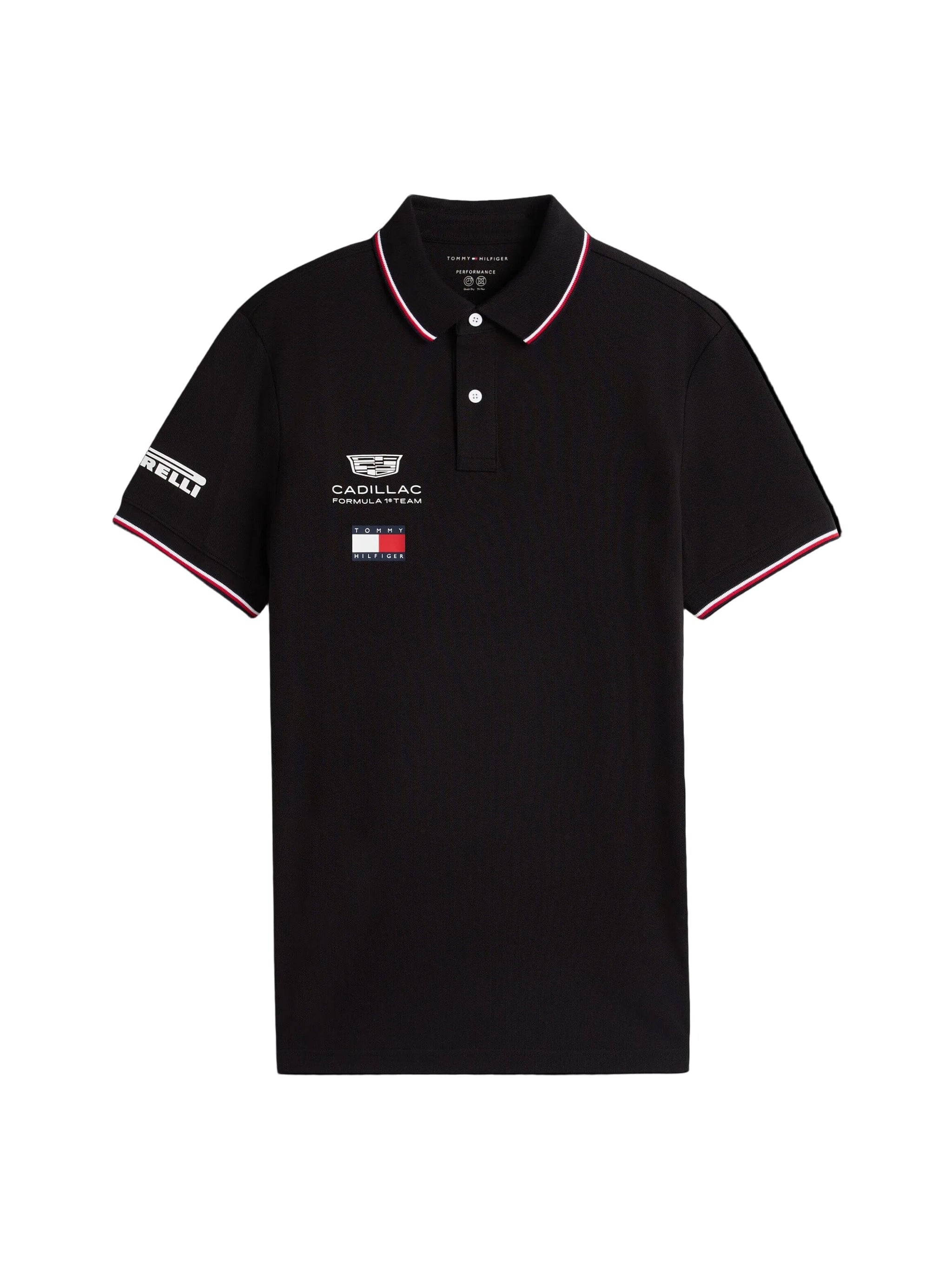 Cadillac F1 Racing 2026 Team Polo Shirt - Black/White – CMC
