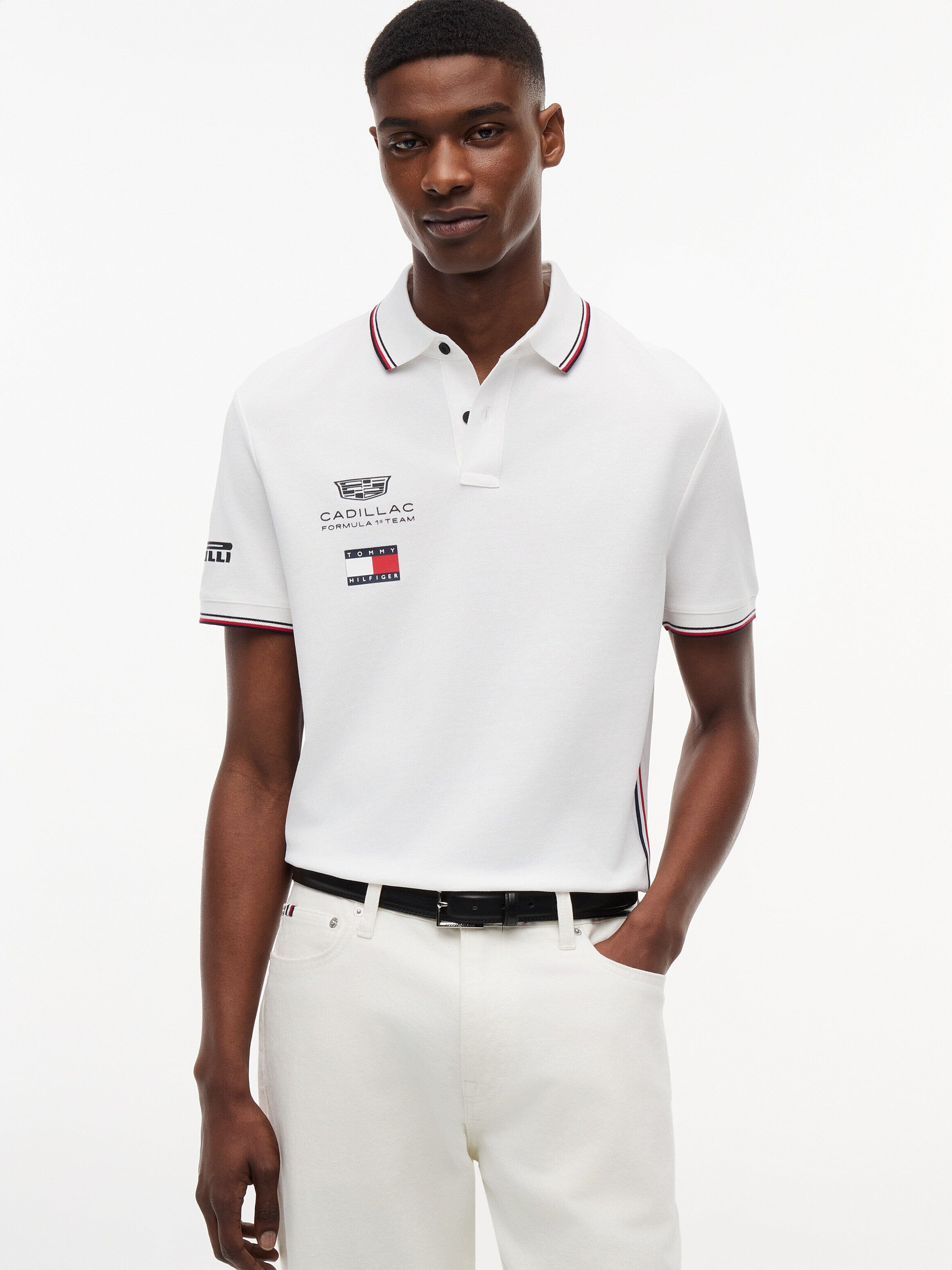 Cadillac F1 2026 Team Polo Shirt - Black/White Polos Cadillac F1 