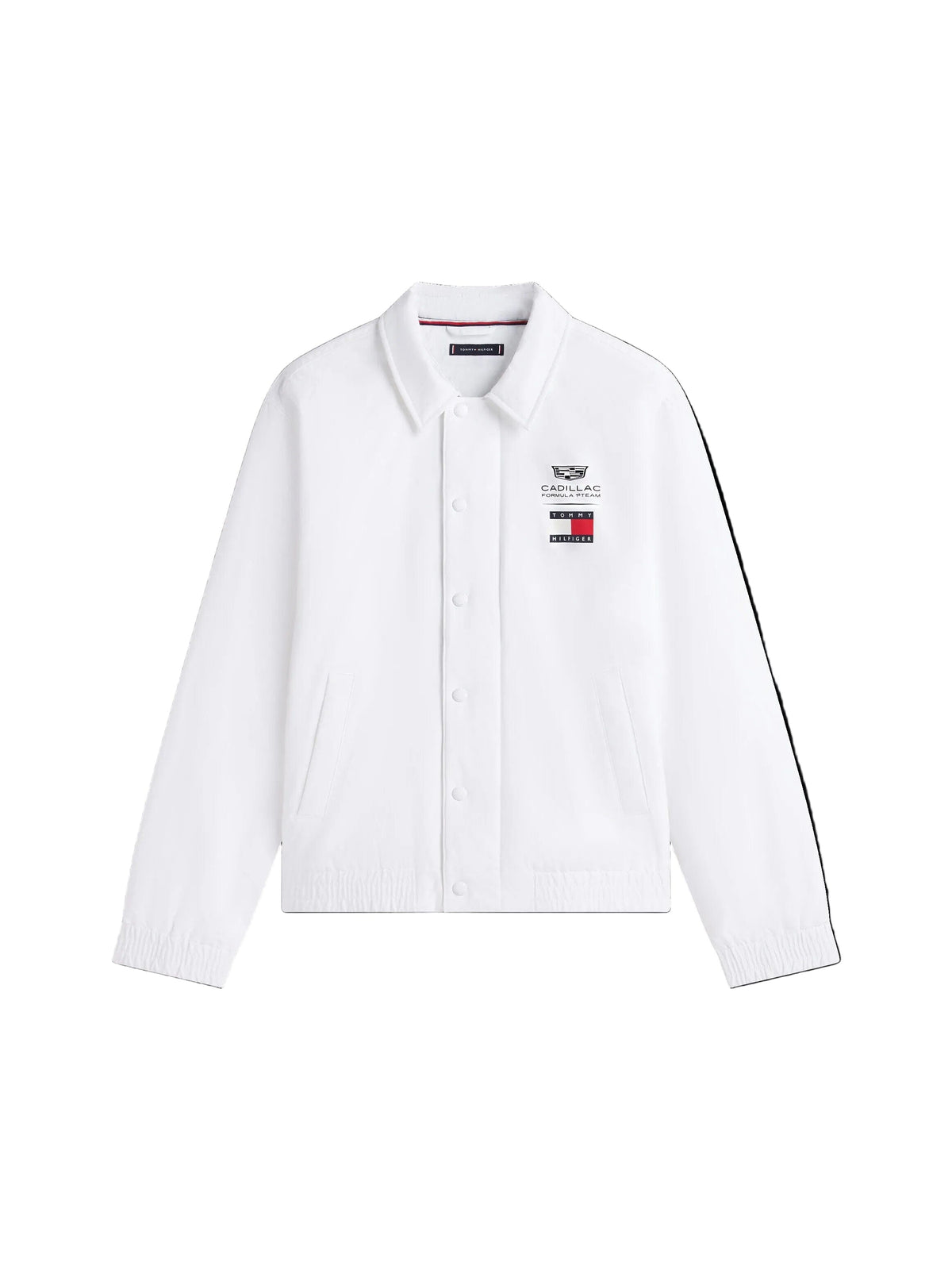 Cadillac F1 Chevron Coach Jacket - White Jackets Cadillac F1 