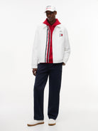 Cadillac F1 Chevron Coach Jacket - White Jackets Cadillac F1 