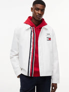 Cadillac F1 Chevron Coach Jacket - White Jackets Cadillac F1 