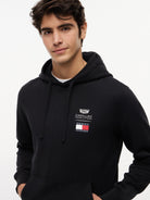 Cadillac F1 Small Shield Logo Hoodie - Black Hoodies Cadillac F1 