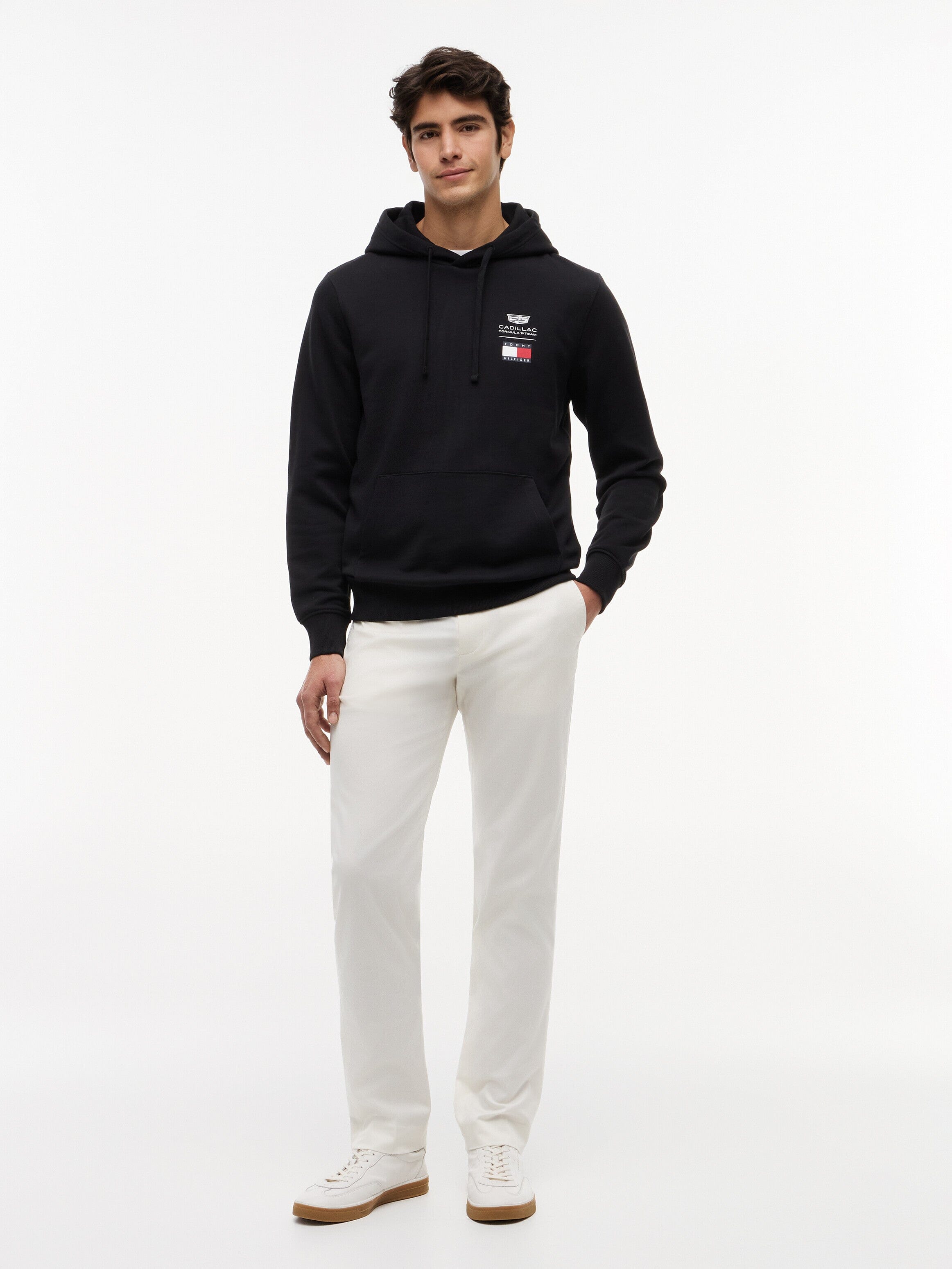 Cadillac F1 Small Shield Logo Hoodie - Black Hoodies Cadillac F1 