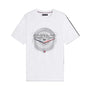 Cadillac F1 Tire Graphic T-Shirt - White T-shirts Cadillac F1 