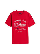 Cadillac F1 Racing Varsity Graphic T-Shirt - Red T-shirts Cadillac F1 