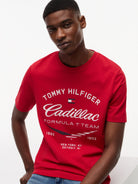 Cadillac F1 Varsity Graphic T-Shirt - Red T-shirts Cadillac F1 