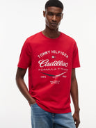 Cadillac F1 Varsity Graphic T-Shirt - Red T-shirts Cadillac F1 