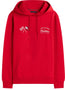 Cadillac F1 Racing Varsity Graphic Hoodie - Red/White Hoodies Cadillac F1 XXS Red 