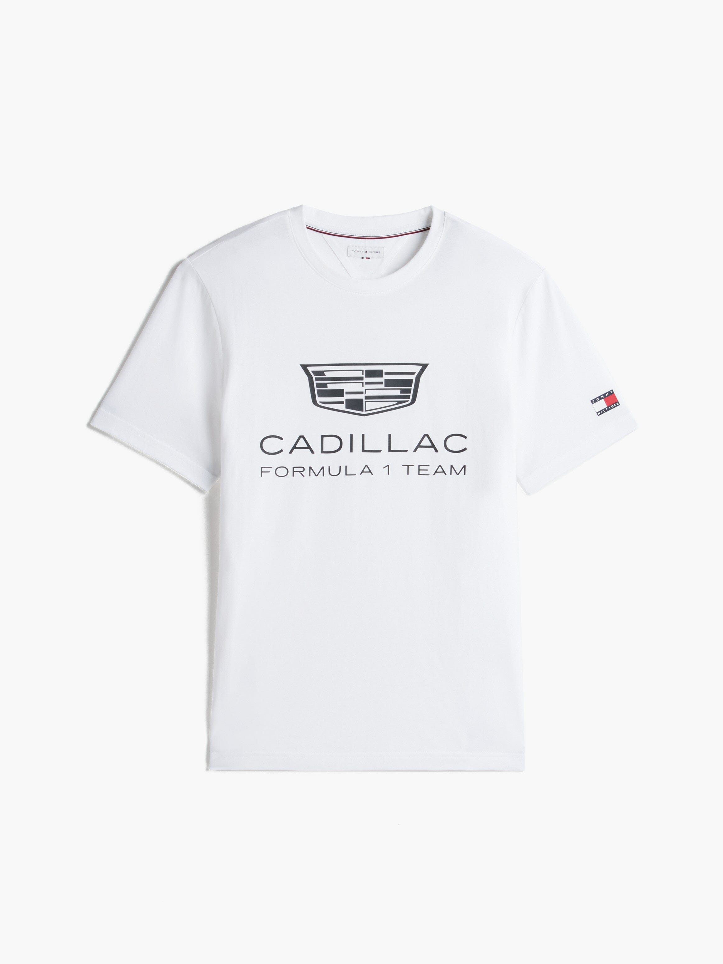 Cadillac F1 Racing Large Shield T-Shirt - Black/White T-shirts Cadillac F1 