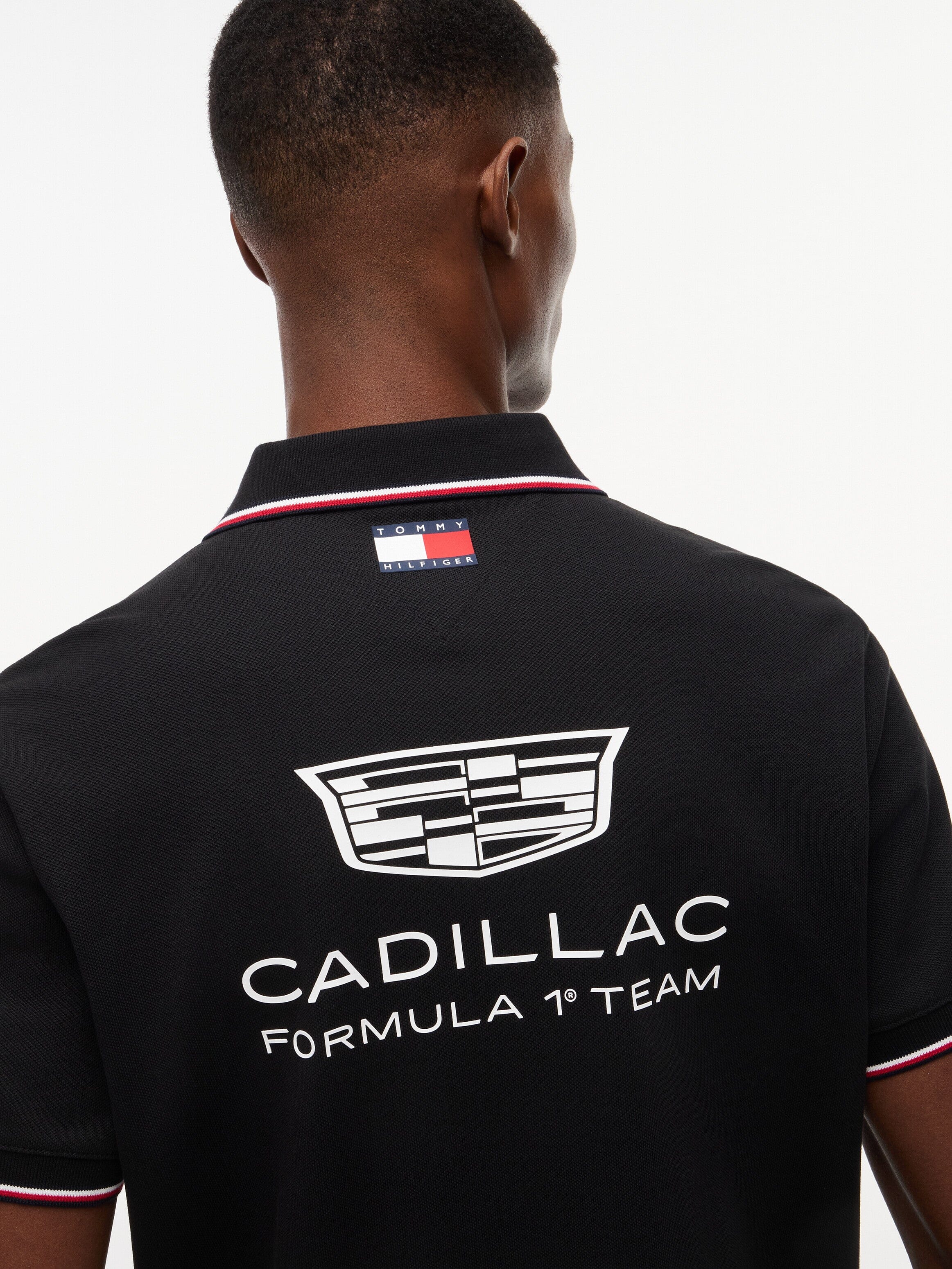Cadillac F1 Racing 2026 Sergio "Checo" Perez Team Polo Shirt - Black/White Polos Cadillac F1 