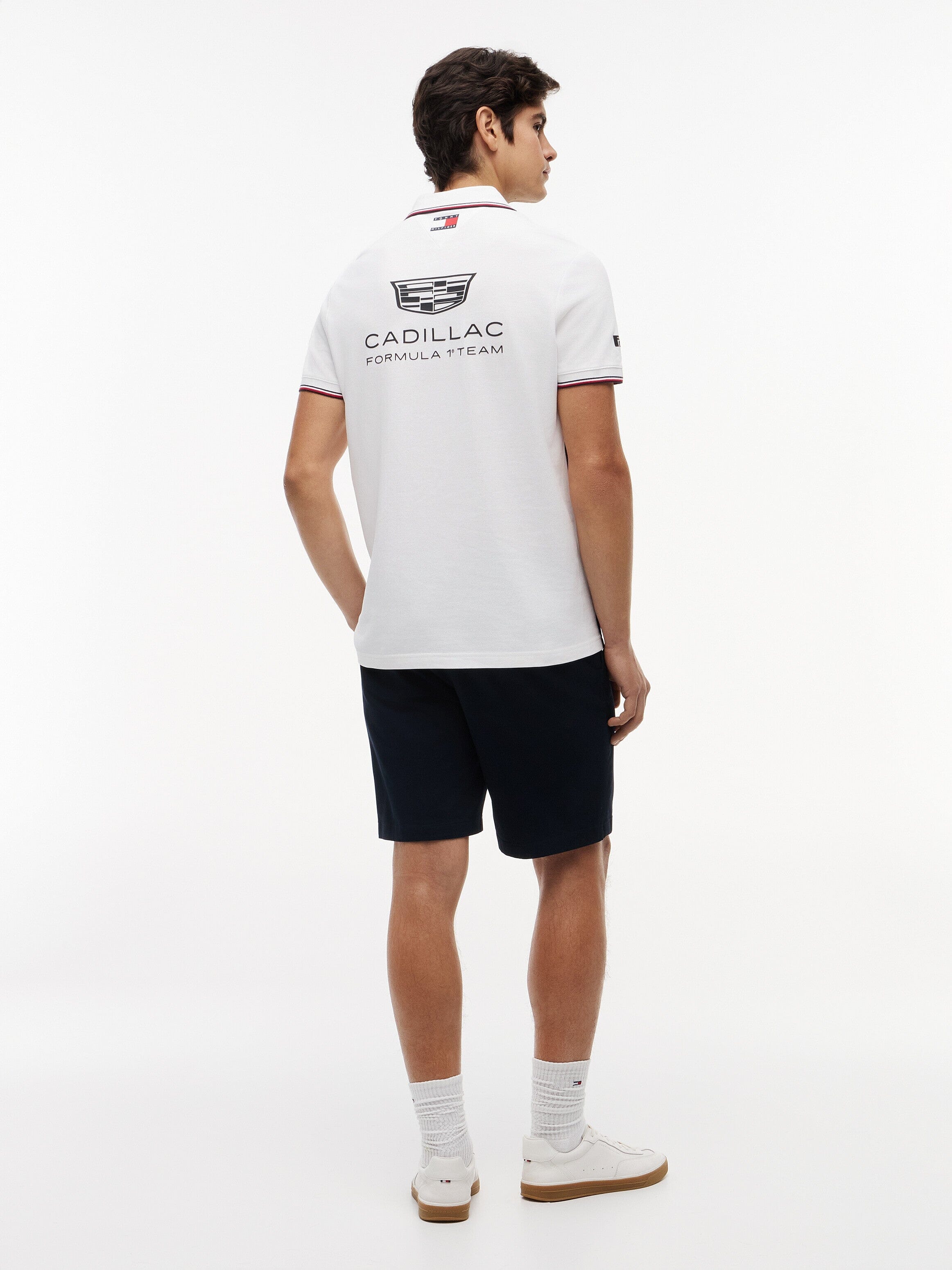 Cadillac F1 Racing 2026 Sergio "Checo" Perez Team Polo Shirt - Black/White Polos Cadillac F1 