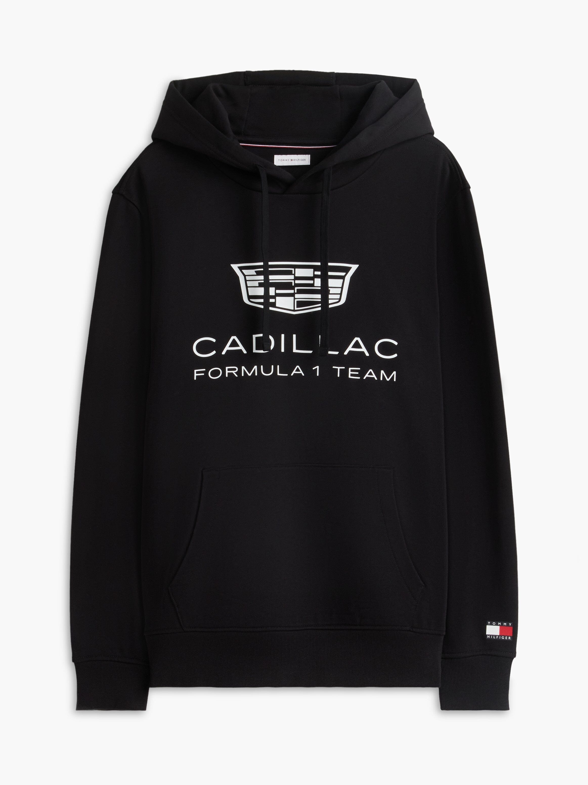 Cadillac F1 Racing Shield Hoodie - Black/White Hoodies Cadillac F1 XXS Black 