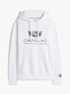 Cadillac F1 Racing Shield Hoodie - Black/White Hoodies Cadillac F1 XXS White 