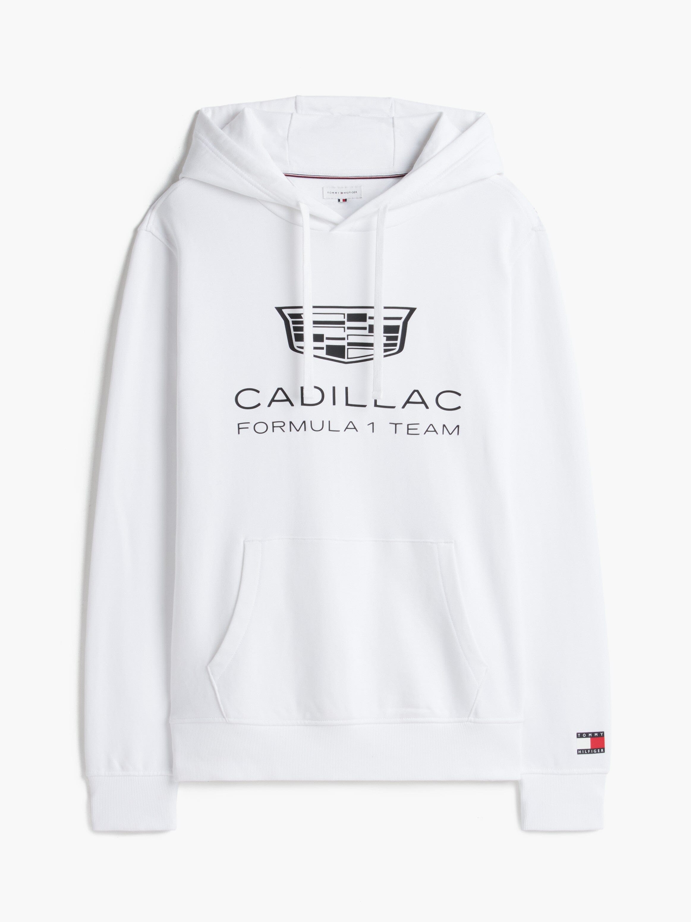 Cadillac F1 Racing Shield Hoodie - Black/White Hoodies Cadillac F1 XXS White 