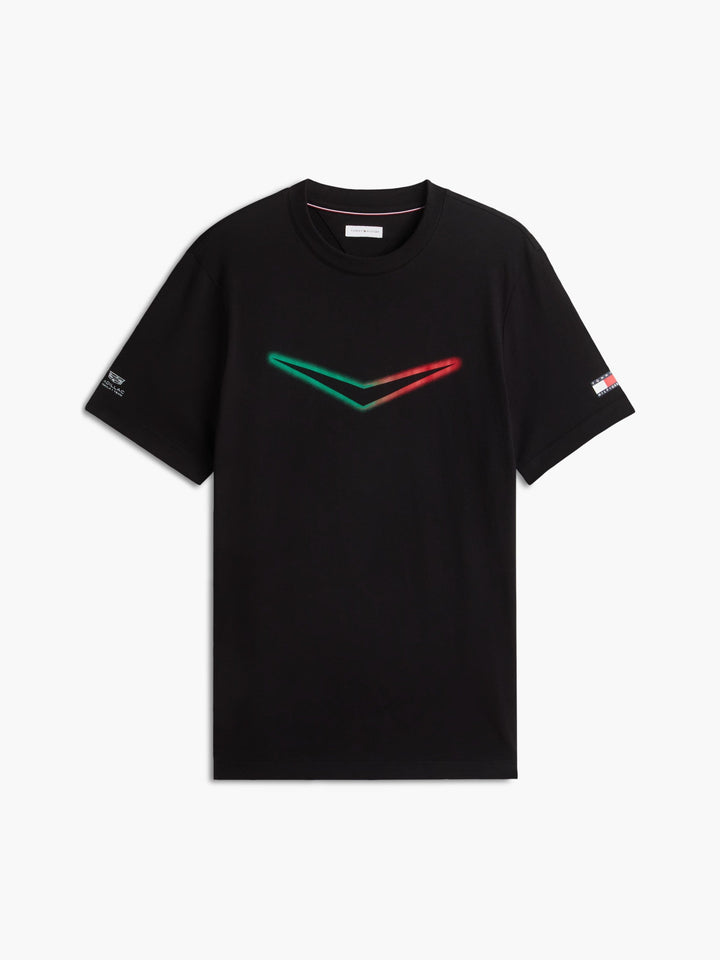 Cadillac F1 Racing Chevron Mexico T-Shirt - White/Black T-shirts Cadillac F1 XXS Black 