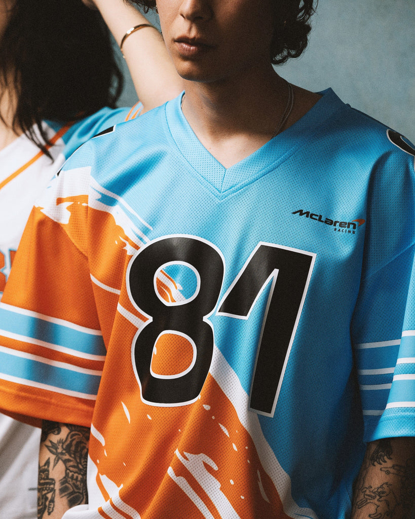 McLaren Racing F1 Special Edition Miami GP Oscar Piastri Mitchell & Ness Paintbrush Jersey Jersey McLaren-Castore 