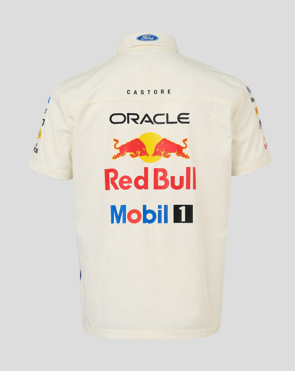 Red Bull Racing F1 2026 SE Austin GP Team Button Down Shirt - Egret Shirts Red Bull Racing 