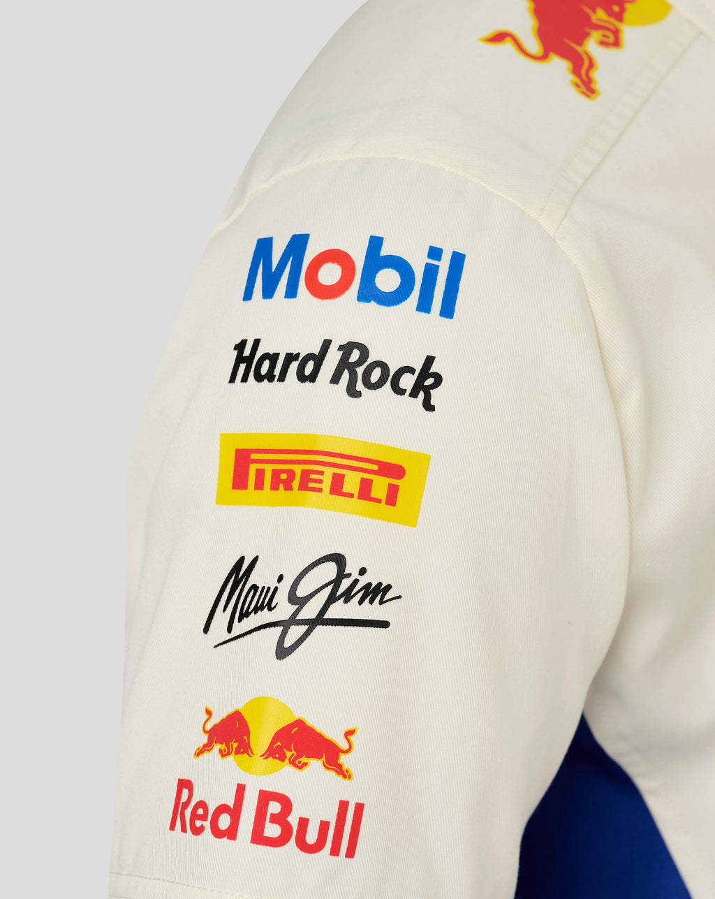 Red Bull Racing F1 2026 SE Austin GP Team Button Down Shirt - Egret Shirts Red Bull Racing 