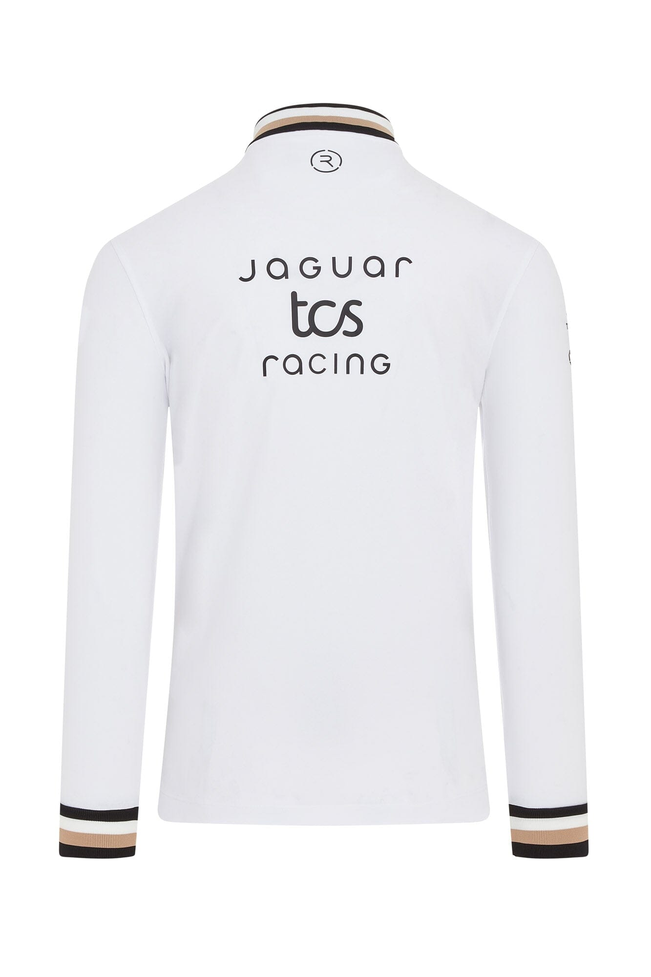 Jaguar Formula E S12 x Reflo Men's Replica Long Sleeve Polo Shirt - White Polos Jaguar Formula E 