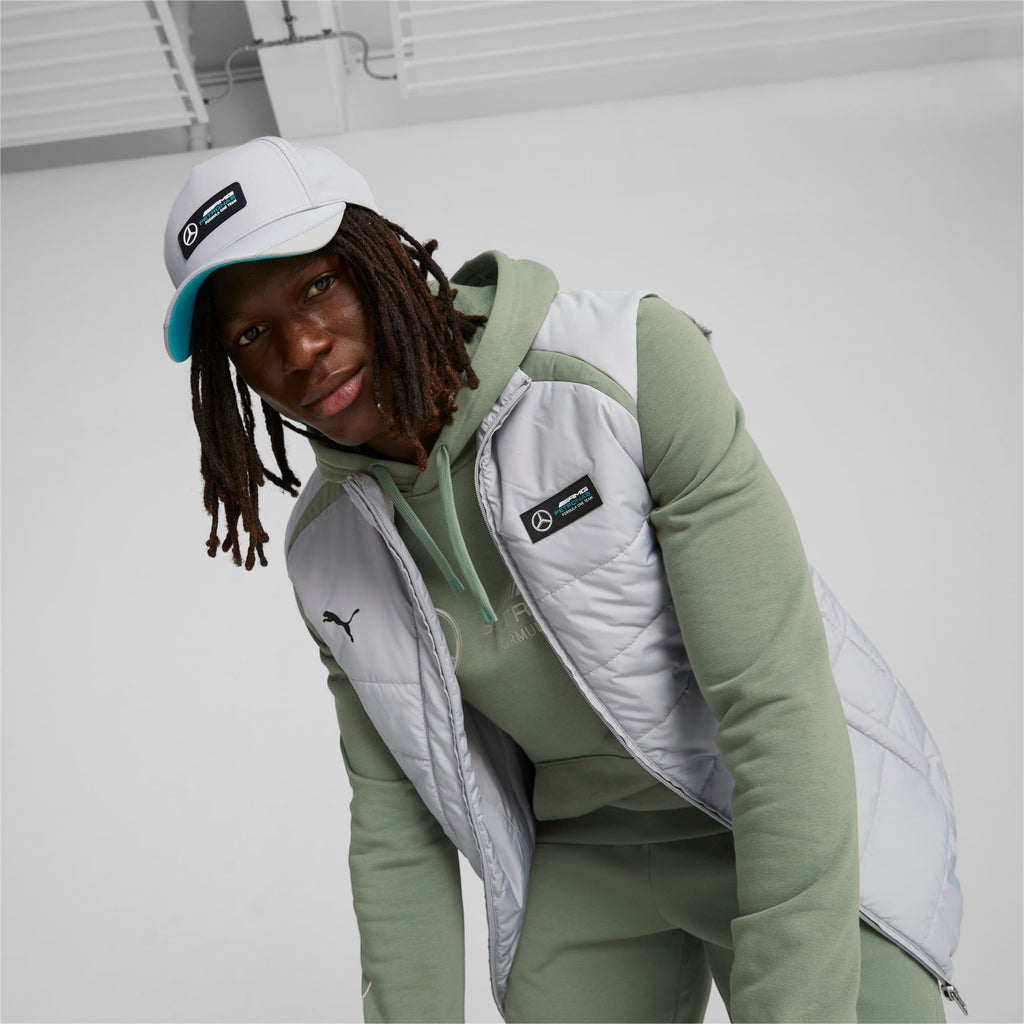 Mercedes Benz AMG Petronas F1 Puma Baseball Hat - Black/Silver/Green Hats Mercedes AMG Petronas 