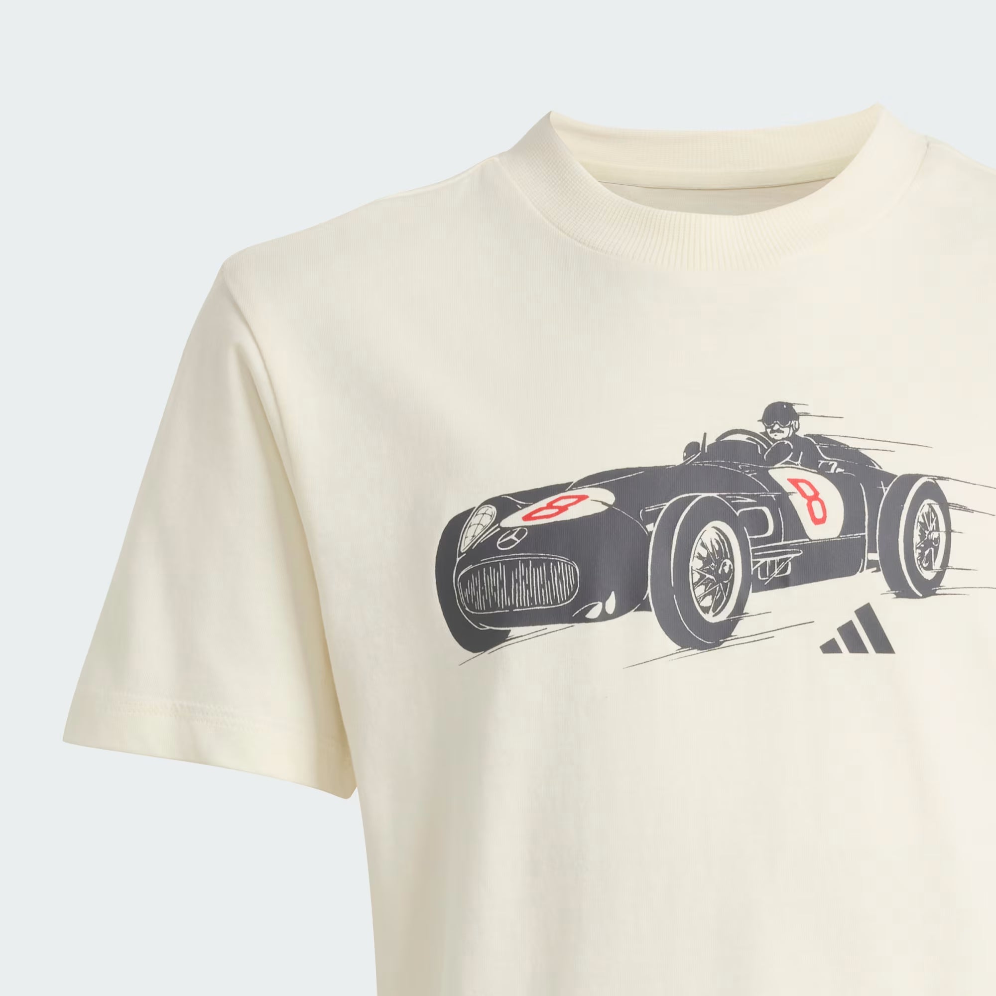 Mercedes - AMG Petronas F1 Kids Silver Arrow 1955 Graphic T-Shirt - Youth Off White T-shirts Mercedes AMG Petronas 